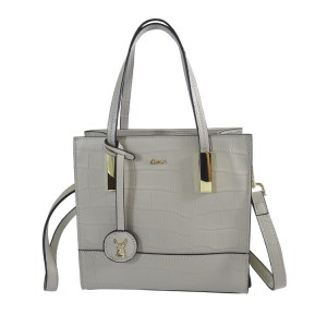 C1812004 EMBOSSED LEATHER SMALL TOTE BAG