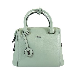 C1812008 PEBBLE LEATHER ZIPPER BAG