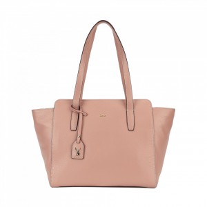 5029 PEBBLE LEATHER ZIPPER TOTE